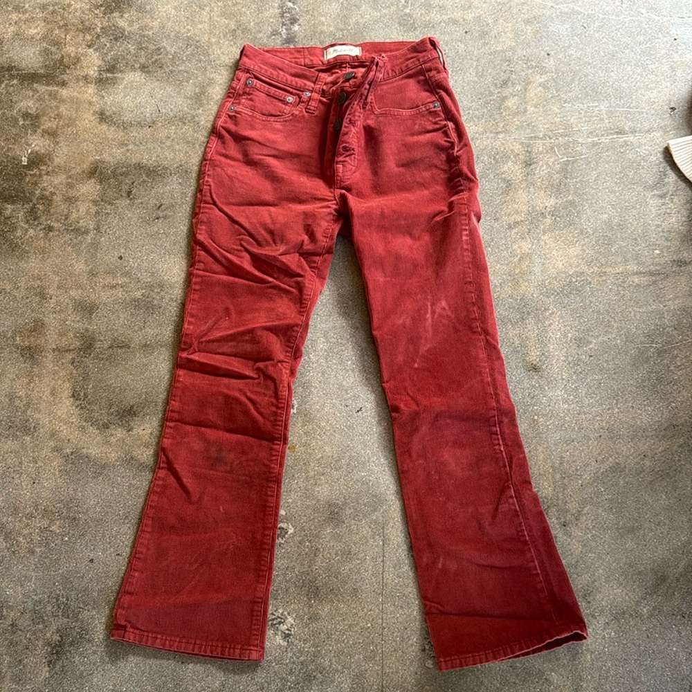 Madewell corduroy pants size 25